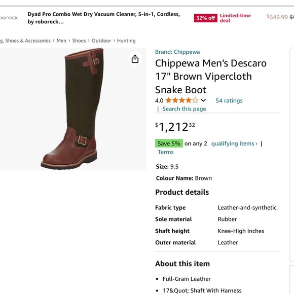 Men’s Chippewa Boots - Picture 7 of 12